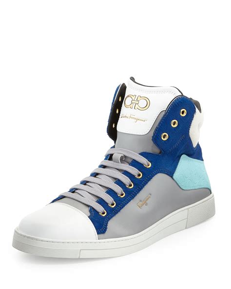 salvatore ferragamo mens sneakers|salvatore ferragamo high top sneakers.